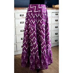 Anthropologie Krissa Purple Maxi Skirt Size 6